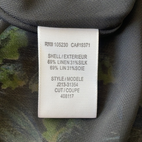 JOIE Mare Blue Floral Linen and Silk Dress Size Medium - Picture 4 of 8